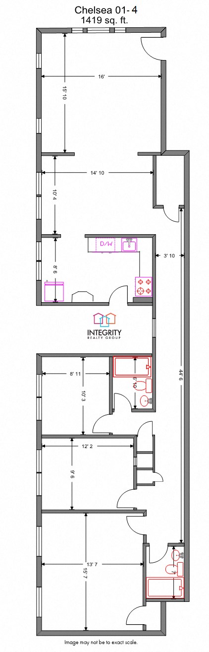 Chelsea 3 Bedroom 2 Bath at Integrity Gold Coast, Ohio, 44102